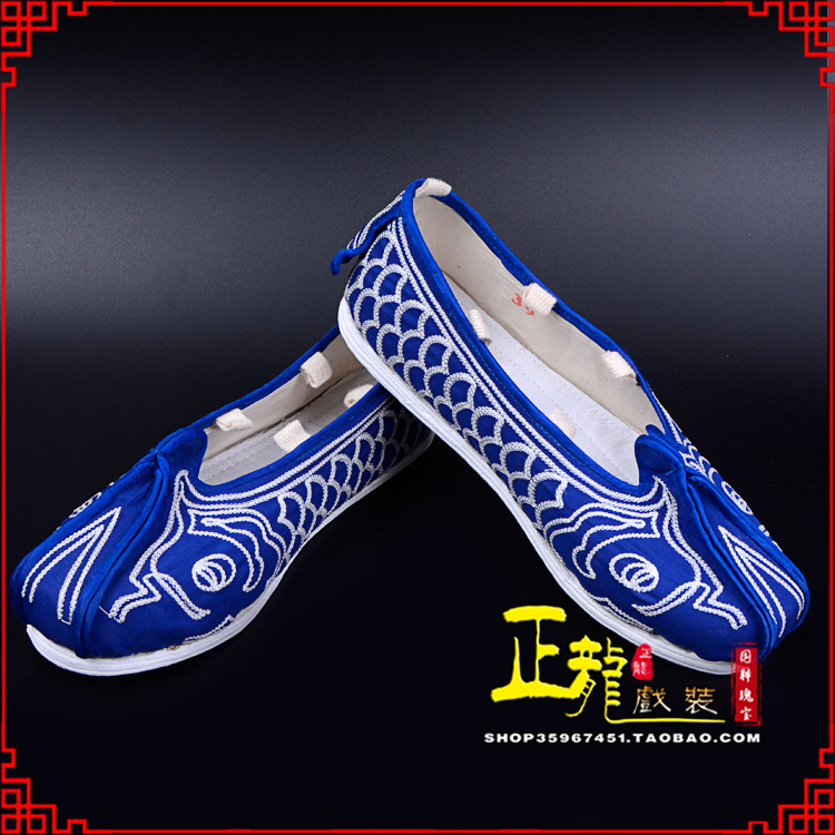 格尔木戏鞋舞台演出鞋水路英雄三义斋布底鱼鳞洒