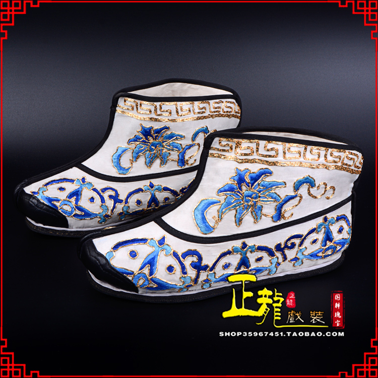 格尔木三岔口武生薄底 手绣绣花快靴