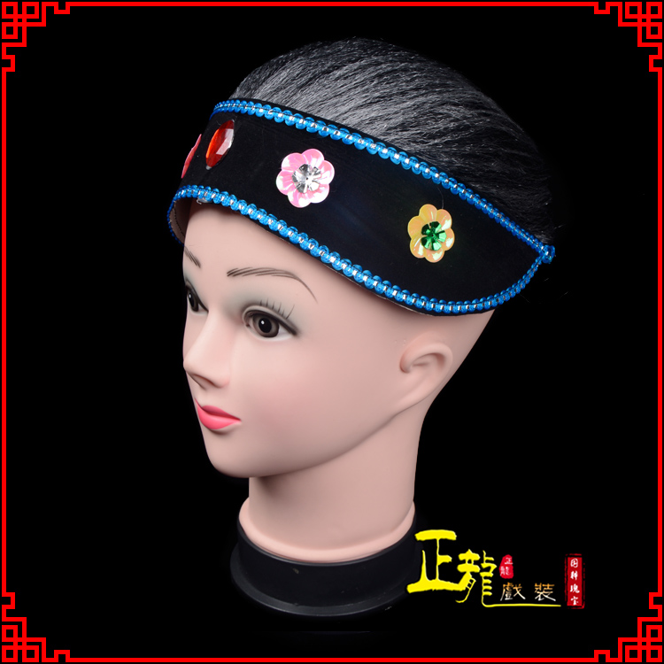 格尔木老旦媒婆穷老太婆假发套 老旦头套