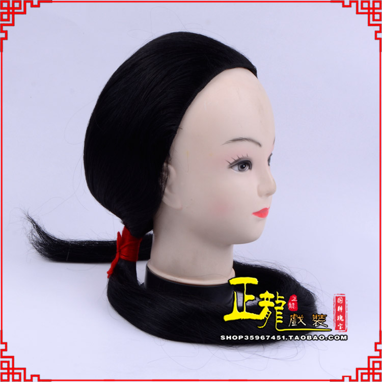 格尔木古装影视演出头套花旦假发 真发古装发