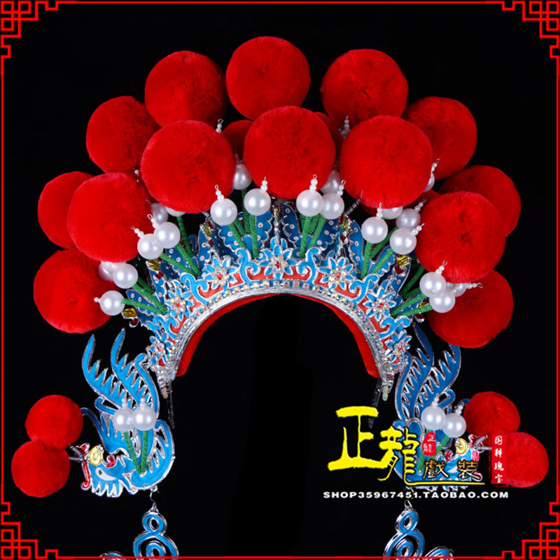 格尔木戏曲盔帽武旦穆桂英花木兰女将 中档七星帽