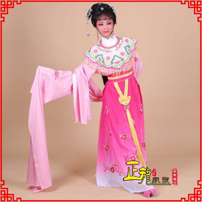 格尔木水袖青衣练功花旦服 梅花古装衣